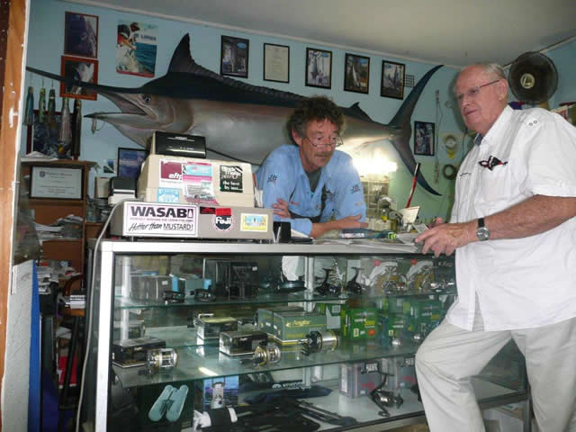 Dave with his Mentor, Tom Nairne, owner of Topgun Lures